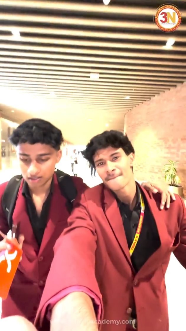 Triple N Academy Instagram reel — Aviation students' first flight experience